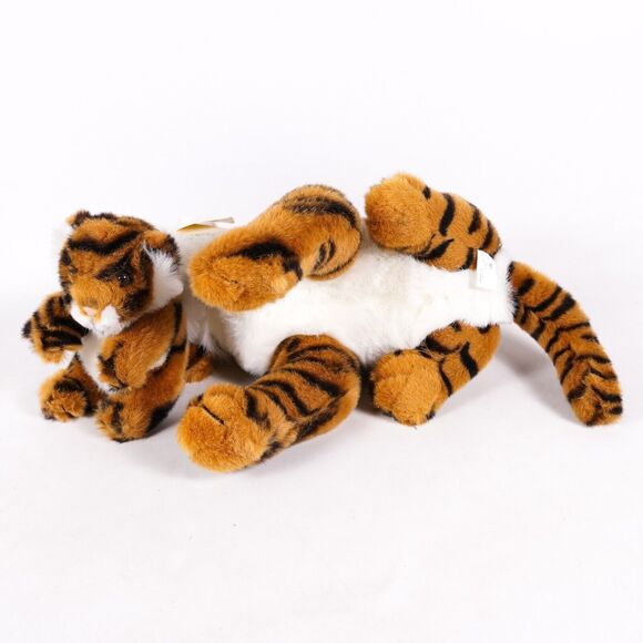 Tiger & Baby Cub Stuffed Animal Cat Plush Plushie Stuffie Purr-Fection MJC 1988 - Picture 7 of 14